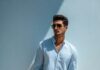 Sky Blue Shirt For Men: 15 Styling Ideas & Outfit Guide 2026 man wearing sky blue shirt with white chinos and brown loafers