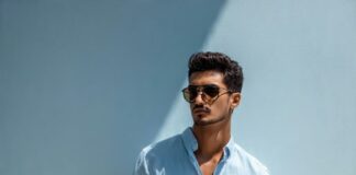 Sky Blue Shirt For Men: 15 Styling Ideas & Outfit Guide 2026 man wearing sky blue shirt with white chinos and brown loafers